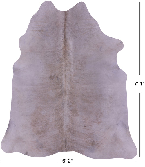 Beige Natural Cowhide Rug - X-Large 7' 1