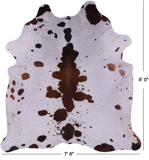 Brown Salt & Pepper Natural Cowhide Rug - XX-Large 8' 0