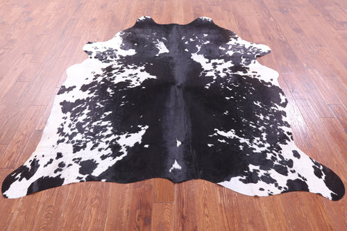 Black Salt & Pepper Natural Cowhide Rug - XX-Large 7' 7