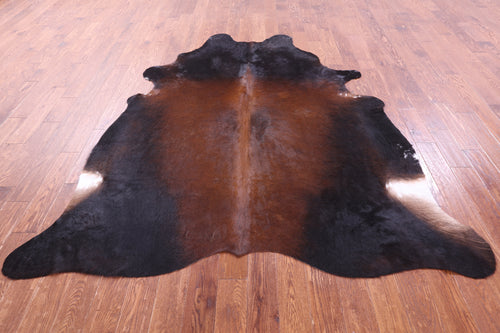 Dark Brown Natural Cowhide Rug - XX-Large 8' 0