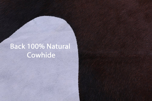 Dark Brown Natural Cowhide Rug - XX-Large 8' 0