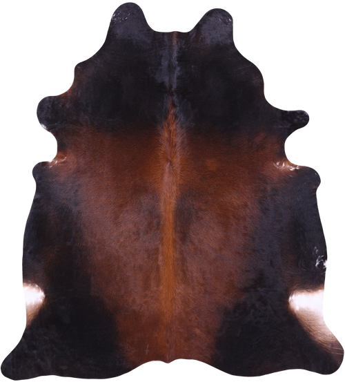 Dark Brown Natural Cowhide Rug - XX-Large 8' 0