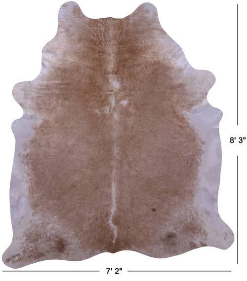 Champagne Natural Cowhide Rug - XX-Large 8' 3