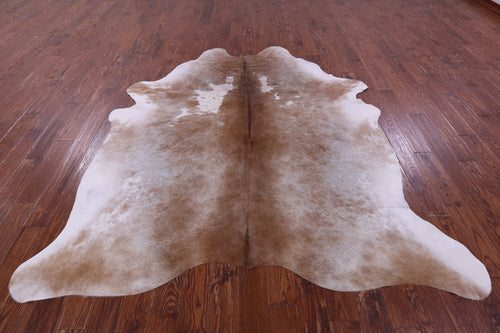 Brown & White Natural Cowhide Rug - XX-Large 8' 0