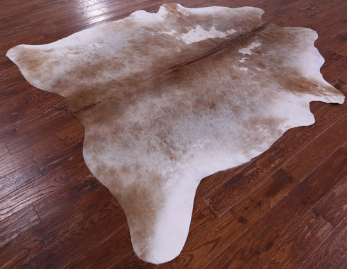 Brown & White Natural Cowhide Rug - XX-Large 8' 0