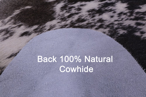 Brown & White Natural Cowhide Rug - X-Large 7' 2