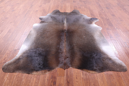 Dark Brown Natural Cowhide Rug - XX-Large 7' 9