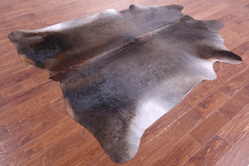 Dark Brown Natural Cowhide Rug - XX-Large 7' 9