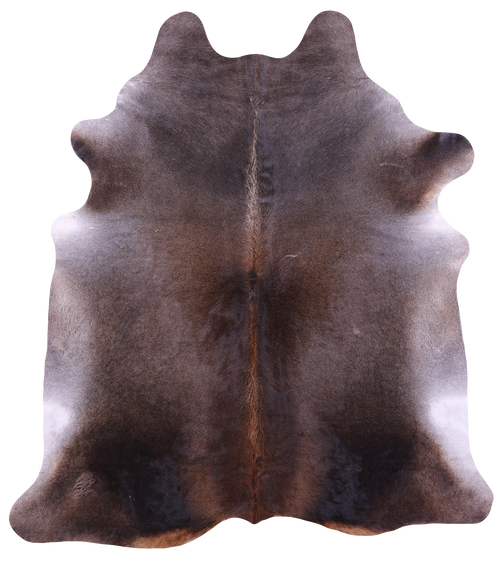 Dark Brown Natural Cowhide Rug - XX-Large 7' 9