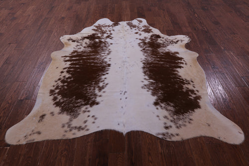 Brown Salt & Pepper Natural Cowhide Rug - X-Large 7' 1