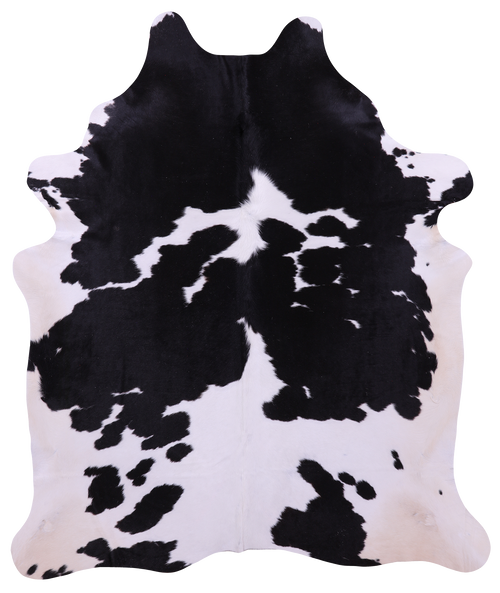 Black & White Natural Cowhide Rug - XX-Large 7' 9