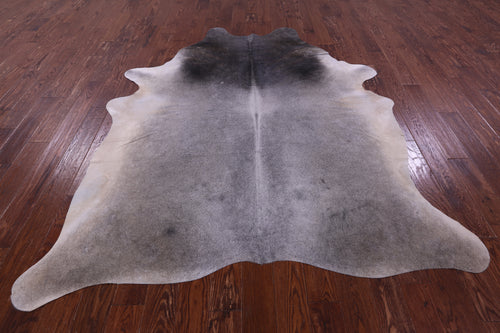 Grey Natural Cowhide Rug - XX-Large 8' 2