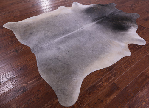 Grey Natural Cowhide Rug - XX-Large 8' 2