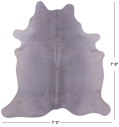 Grey Natural Cowhide Rug - XX-Large 7' 6