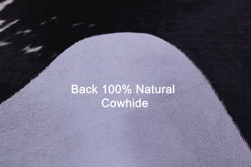 Black Salt & Pepper Natural Cowhide Rug - X-Large 7' 2