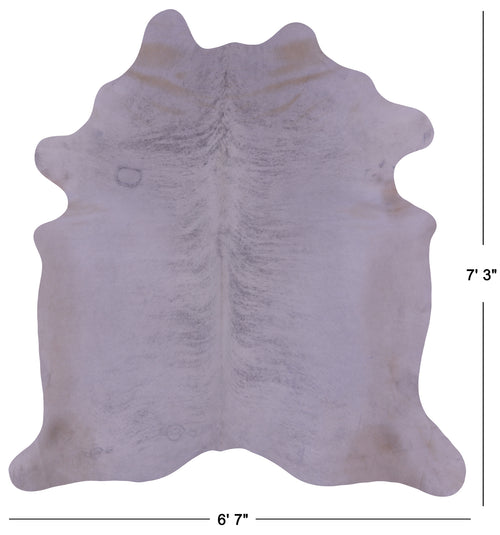 Grey Brindle Natural Cowhide Rug - X-Large 7' 3