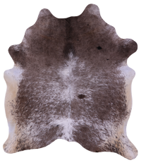 Thumbnail for Grey & White Natural Cowhide Rug - X-Large 7' 2
