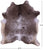 Grey & White Natural Cowhide Rug - X-Large 7' 2"H x 6' 4"W