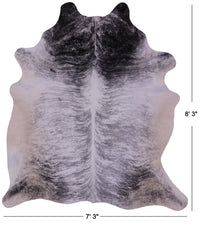 Thumbnail for Grey Brindle Natural Cowhide Rug - XX-Large 8' 3