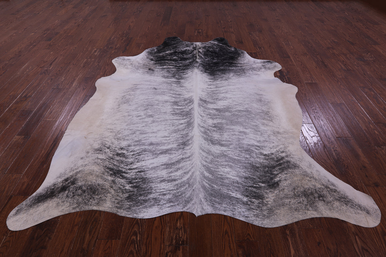 Grey Brindle Natural Cowhide Rug - XX-Large 8' 3"H x 7' 3"W