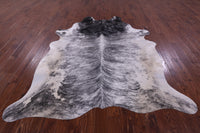 Thumbnail for Grey Brindle Natural Cowhide Rug - XX-Large 8' 2