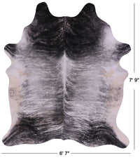 Thumbnail for Grey Brindle Natural Cowhide Rug - XX-Large 7' 9