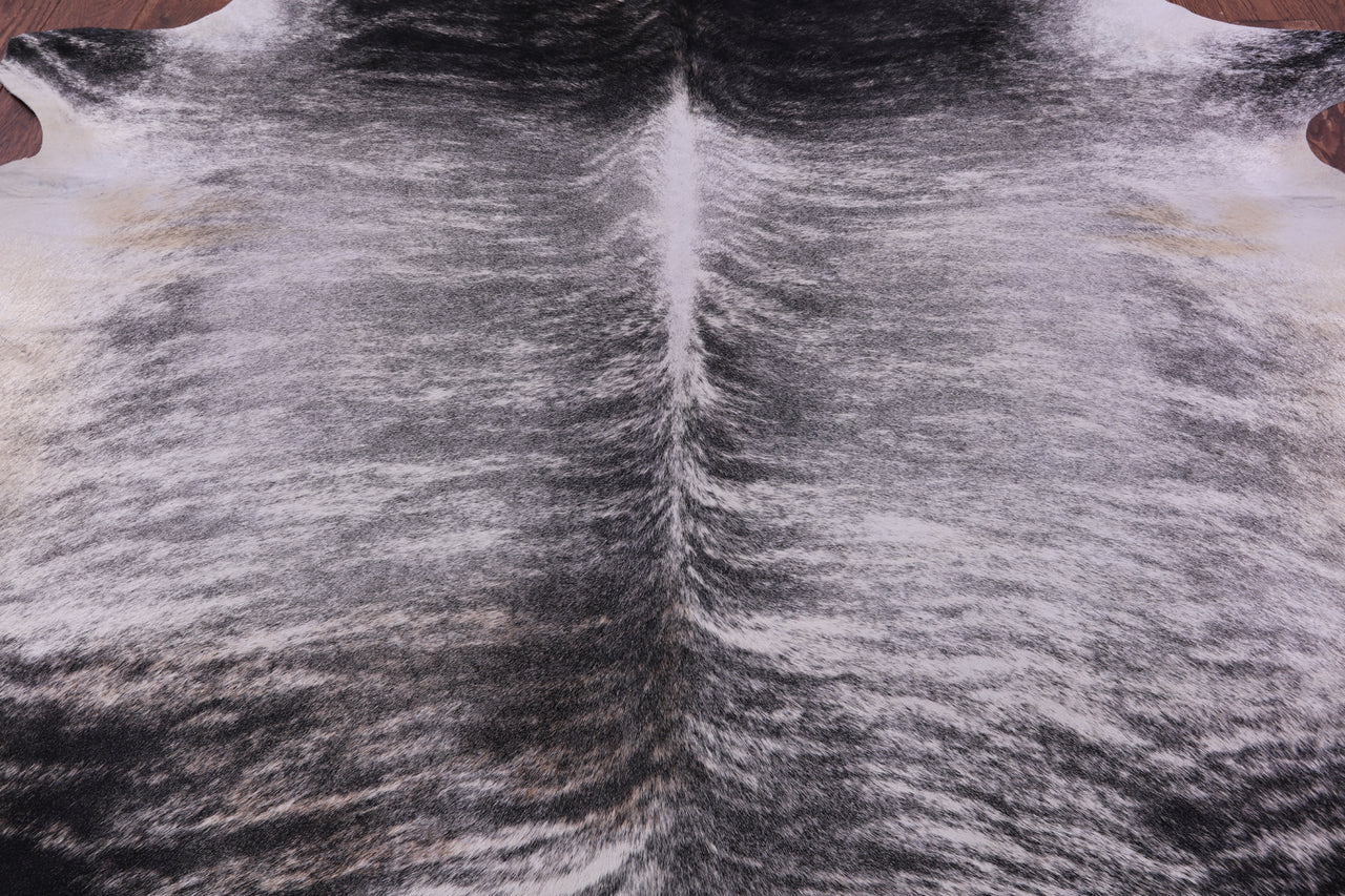 Grey Brindle Natural Cowhide Rug - XX-Large 7' 9"H x 6' 7"W