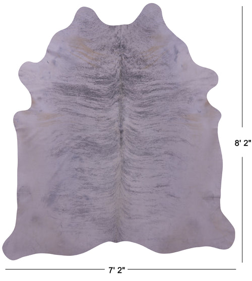 Grey Brindle Natural Cowhide Rug - XX-Large 8' 2