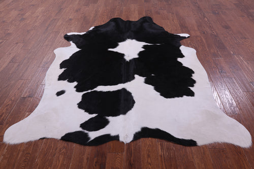 Black & White Natural Cowhide Rug - XX-Large 7' 8