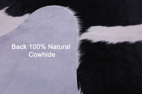 Black & White Natural Cowhide Rug - XX-Large 7' 8