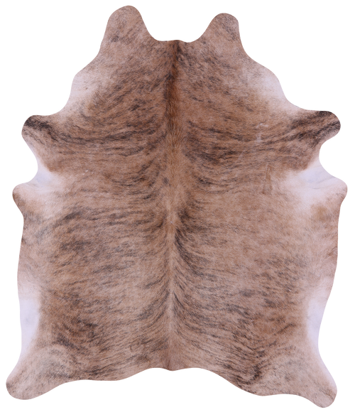Light Brindle Natural Cowhide Rug - X-Large 7' 3