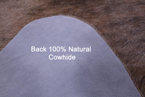 Light Brindle Natural Cowhide Rug - X-Large 7' 3