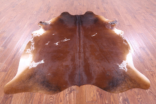 Brown Natural Cowhide Rug - XX-Large 7' 5