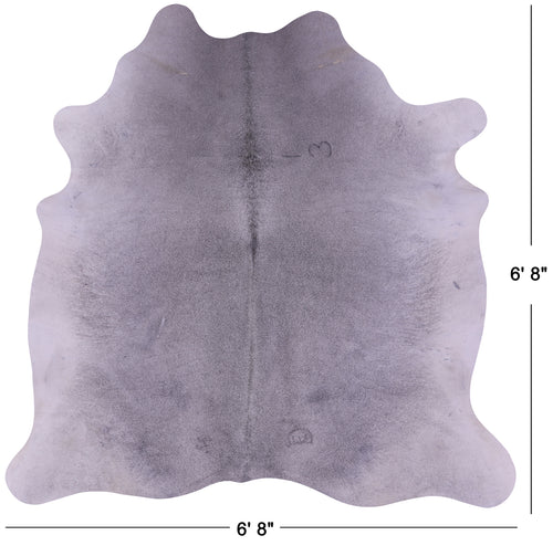 Grey Natural Cowhide Rug - X-Large 6' 8