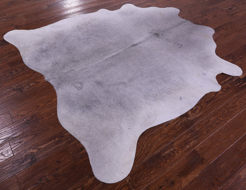 Grey Natural Cowhide Rug - X-Large 6' 8