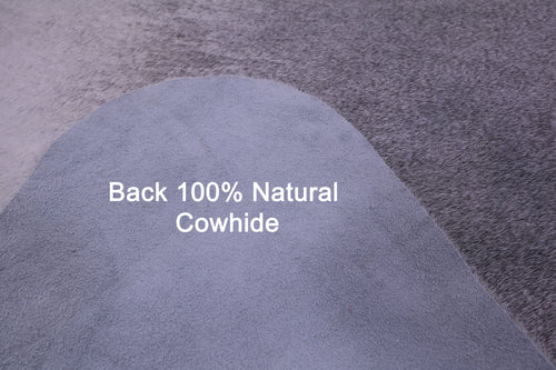 Grey Natural Cowhide Rug - X-Large 6' 8