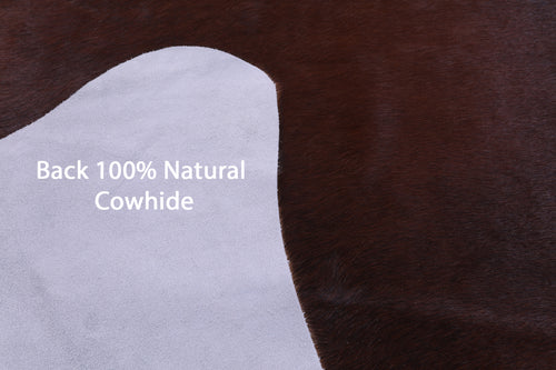 Dark Brown Natural Cowhide Rug - XX-Large 7' 5