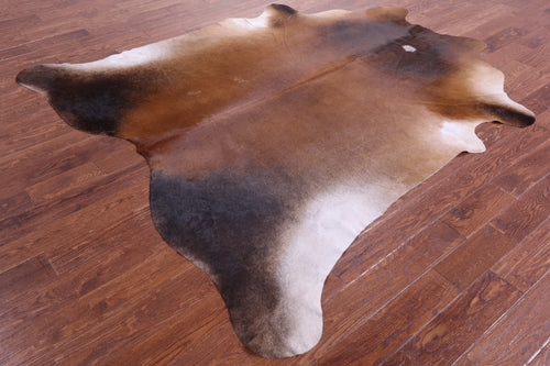 Brown Natural Cowhide Rug - XX-Large 7' 10
