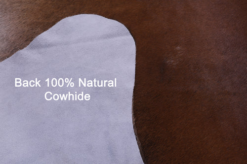 Brown Natural Cowhide Rug - XX-Large 7' 10