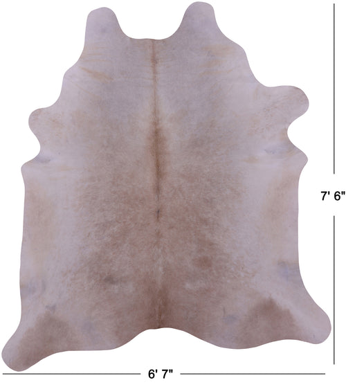 Beige Natural Cowhide Rug - XX-Large 7' 6