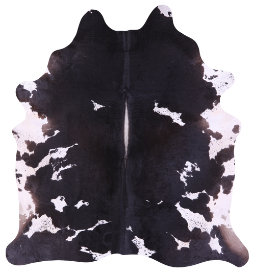Black Salt & Pepper Natural Cowhide Rug - XX-Large 8' 1