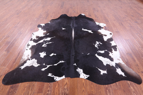 Black Salt & Pepper Natural Cowhide Rug - XX-Large 8' 1