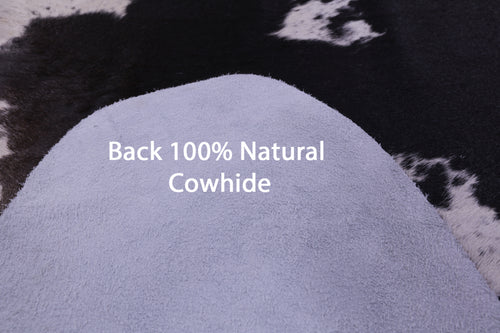 Black Salt & Pepper Natural Cowhide Rug - XX-Large 8' 1