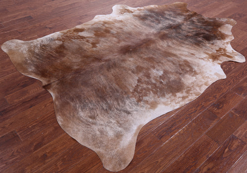 Light Brindle Natural Cowhide Rug - XX-Large 8' 3