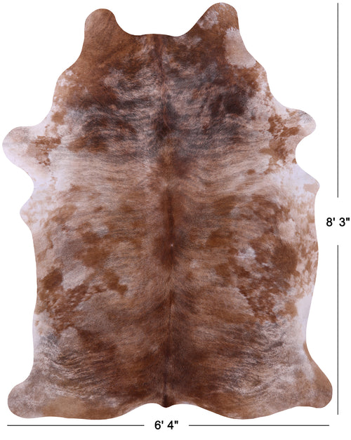 Light Brindle Natural Cowhide Rug - XX-Large 8' 3
