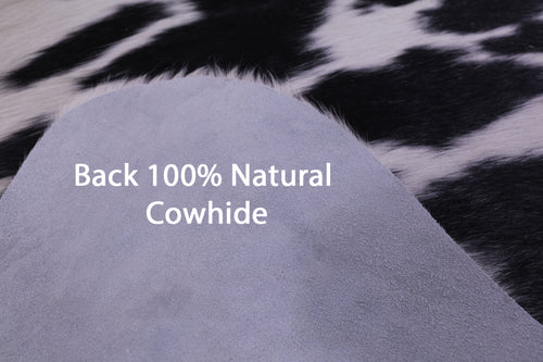 Black & White Natural Cowhide Rug - X-Large 7' 0