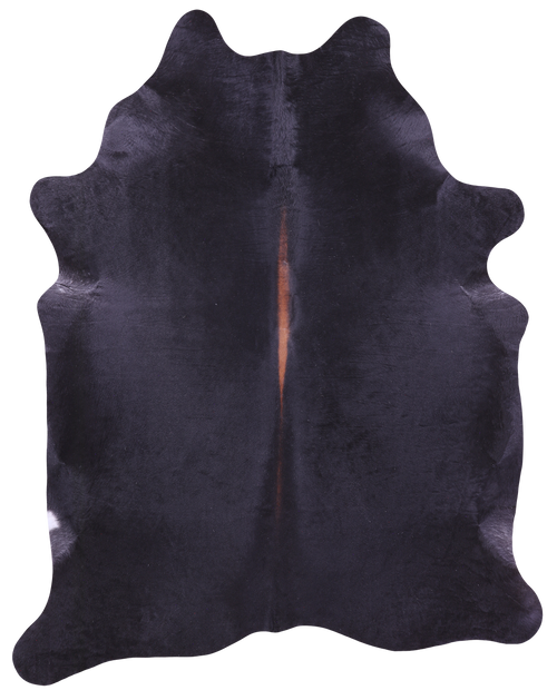 Black Natural Cowhide Rug - XX-Large 7' 6
