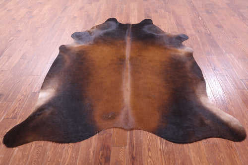 Brown Natural Cowhide Rug - XX-Large 7' 7