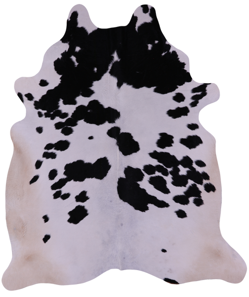 Black & White Natural Cowhide Rug - XX-Large 8' 6