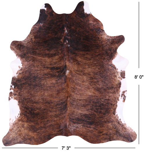 Brindle Natural Brown Cowhide Rug - XX-Large 8' 0